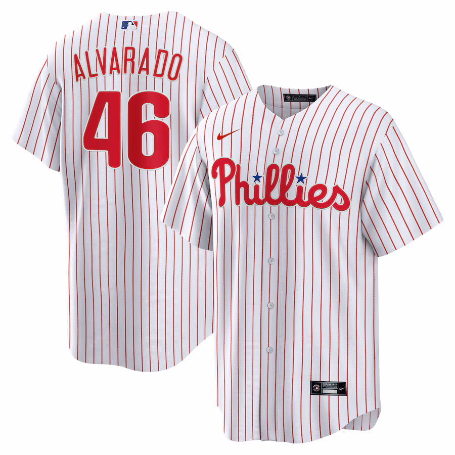 Men's Philadelphia Phillies José Alvarado Nike White Home  Replica Player Jersey - Jersey
