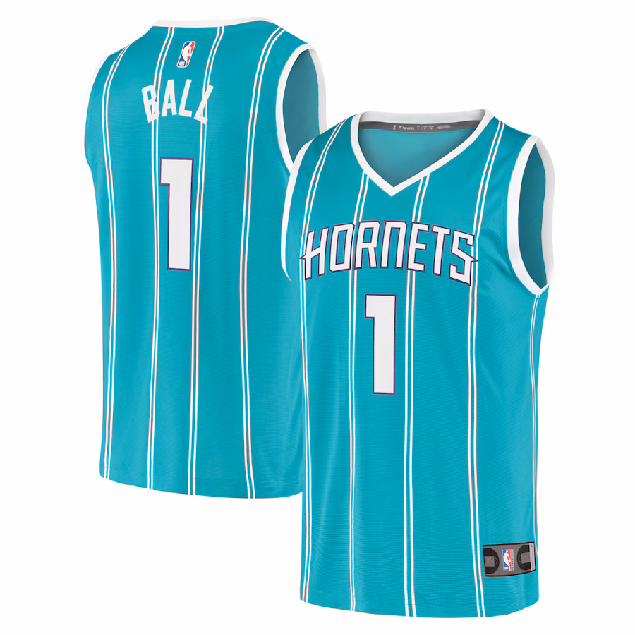 Youth Charlotte Hornets LaMelo Ball Fanatics Teal Fast Break Player Jersey - Icon Edition - Jersey