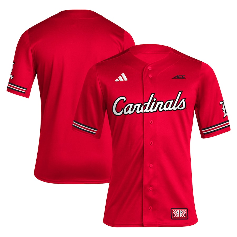 Men's adidas Red Louisville Cardinals Reverse Retro Replica Baseball Jersey - Jersey