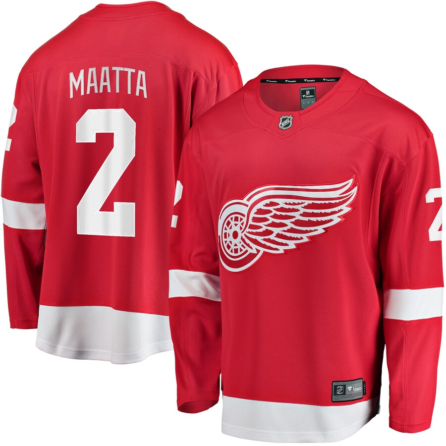 Men's Detroit Red Wings Olli Maatta Fanatics Branded Red Home Breakaway Player Jersey - Jersey