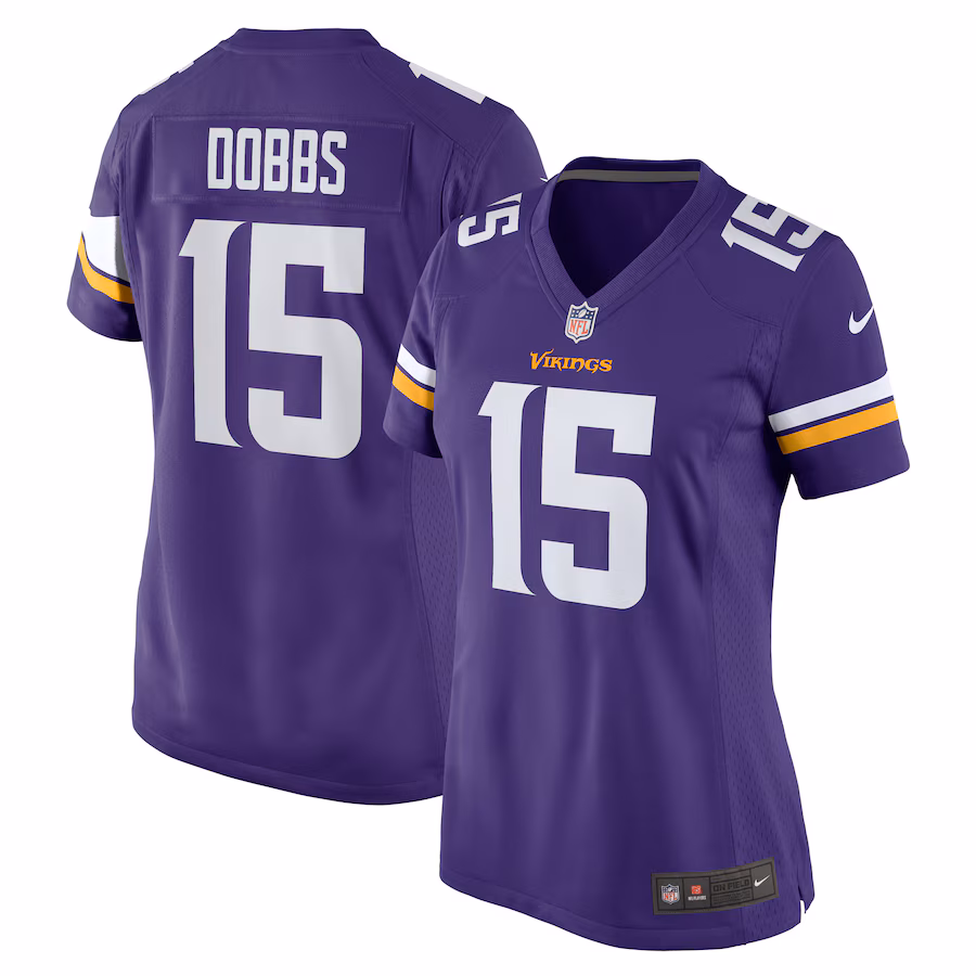 Women's Minnesota Vikings Joshua Dobbs Nike  Purple  Game Jersey - Jersey