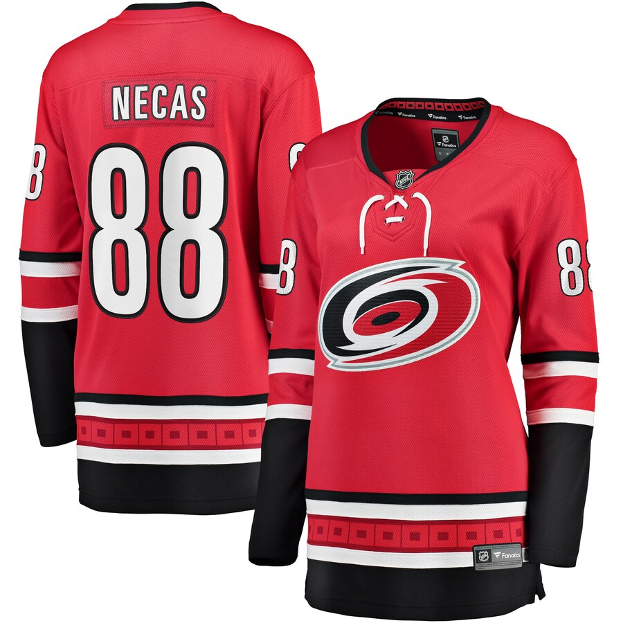 Women's Carolina Hurricanes Martin Necas Fanatics Branded Red Alternate Breakaway Player Jersey - Jersey