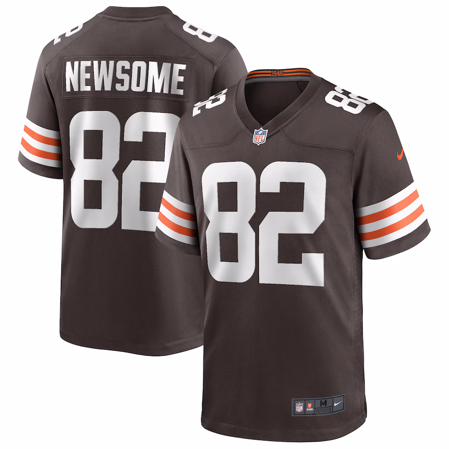 Men's Cleveland Browns Ozzie Newsome Nike Brown Game Retired Player Jersey - Jersey