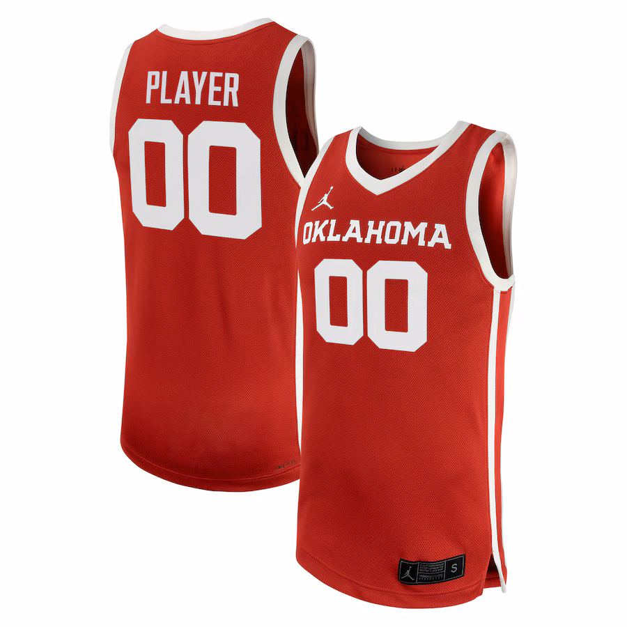 Oklahoma Sooners Jordan Brand NIL Pick-A-Player Men's Basketball Replica Jersey - Crimson - Jersey