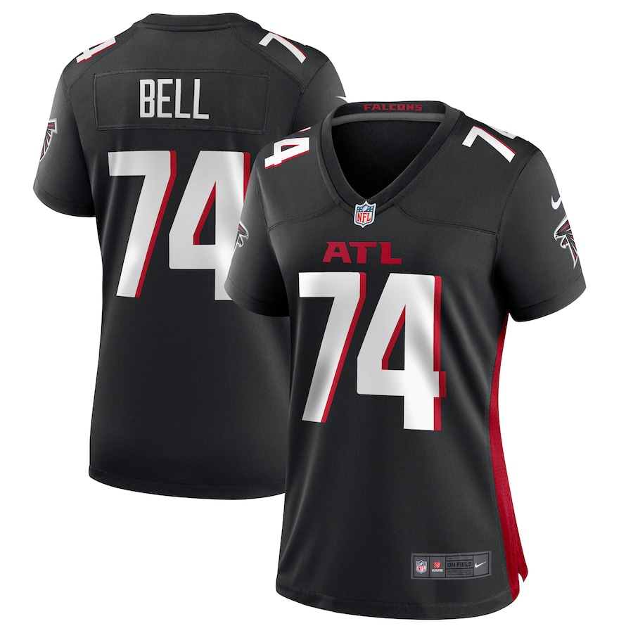 Women's Atlanta Falcons Travis Bell Nike  Black Team Game Jersey - Jersey
