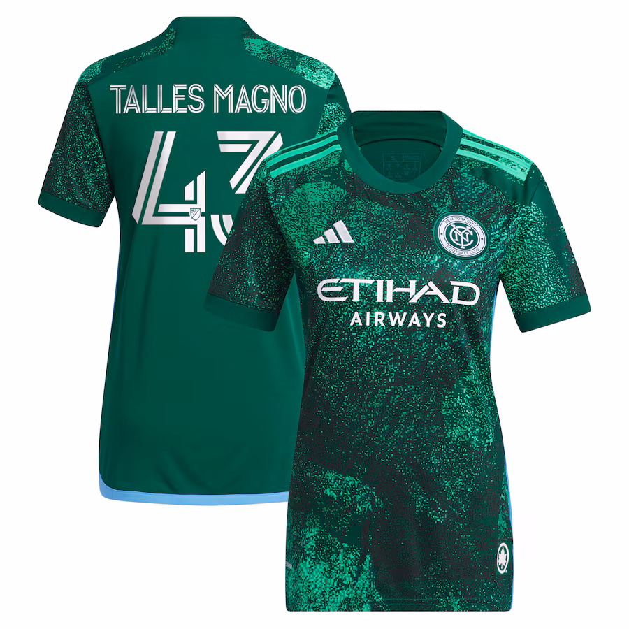Women's New York City FC Talles Magno adidas Green 2023 The Parks Replica Player Jersey - Jersey