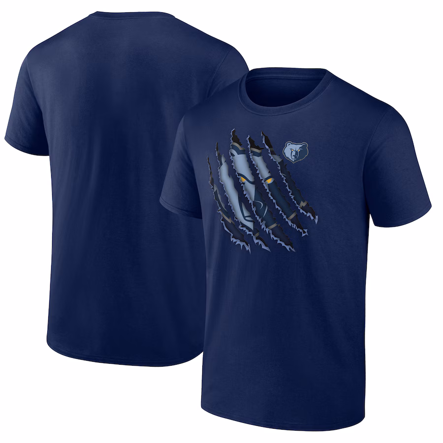 Men's Memphis Grizzlies Navy Half Court Offense T-Shirt - Jersey