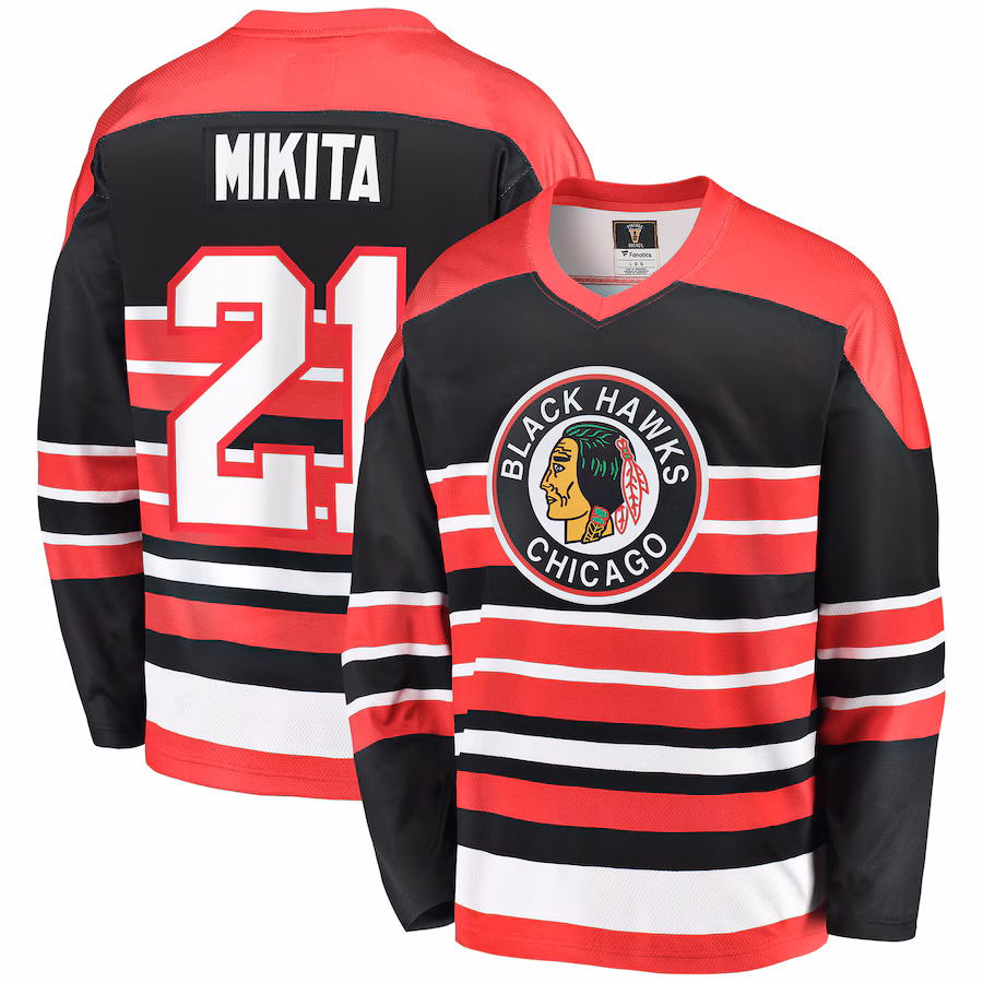 Men's Chicago Blackhawks Stan Mikita Fanatics Red Premier Breakaway Retired Player Jersey - Jersey