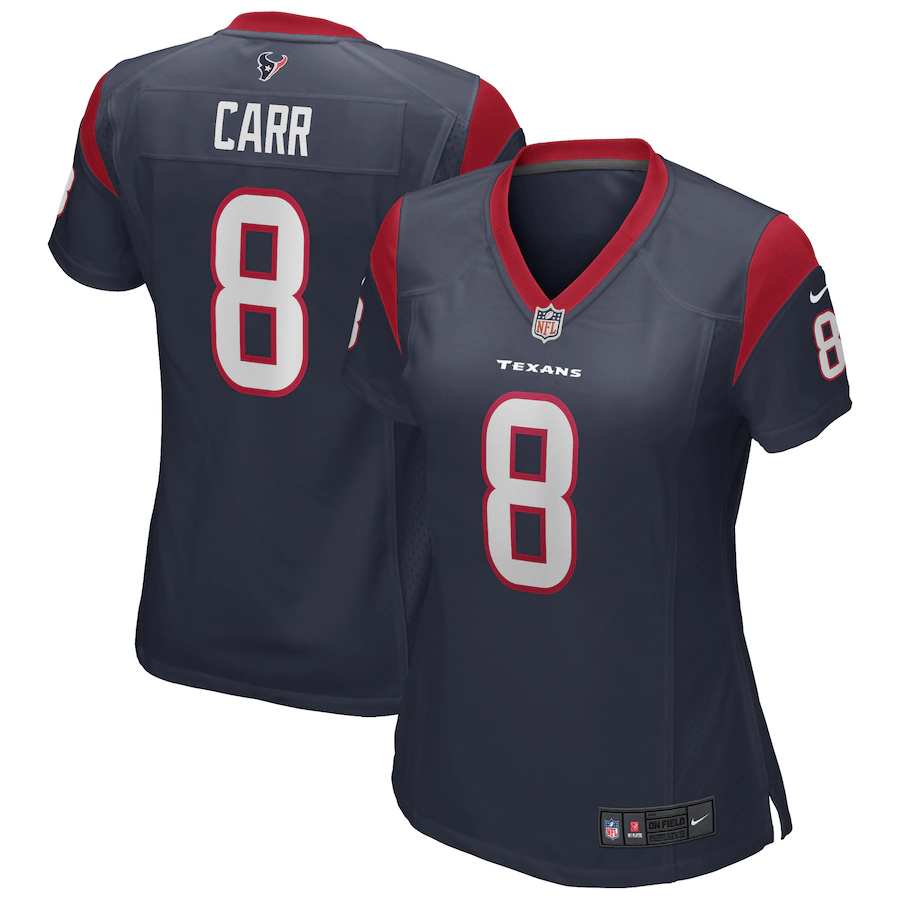 Women's Houston Texans David Carr Nike Navy Game Retired Player Jersey - Jersey