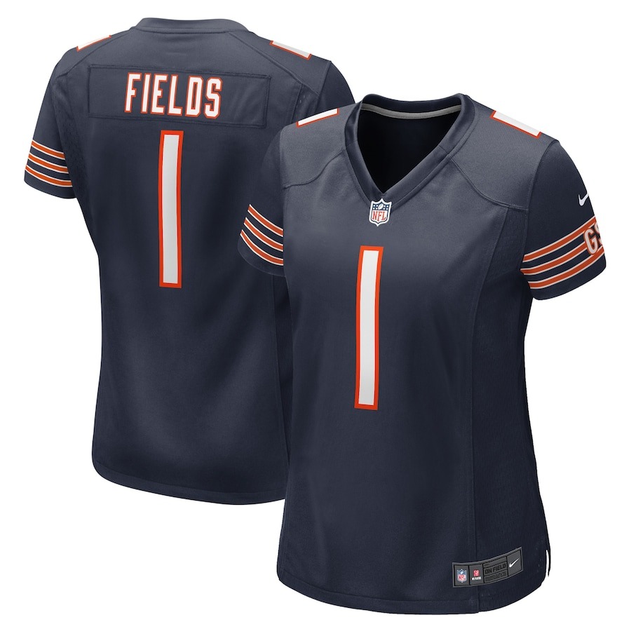 Women's Chicago Bears Justin Fields Nike Navy Player Jersey - Jersey