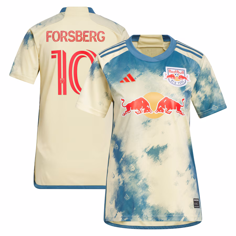 Women's New York Red Bulls Emil Forsberg adidas Yellow 2024 Daniel Patrick Kit Replica Player Jersey - Jersey