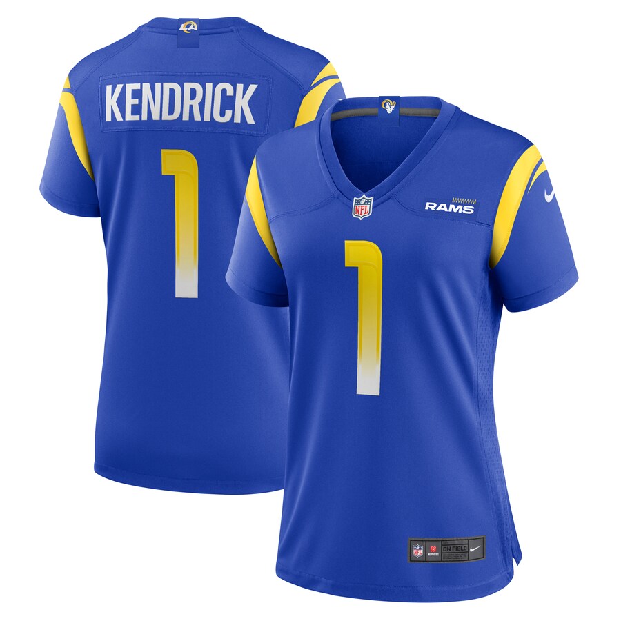 Women's Los Angeles Rams Derion Kendrick Nike Royal Home Game Jersey - Jersey