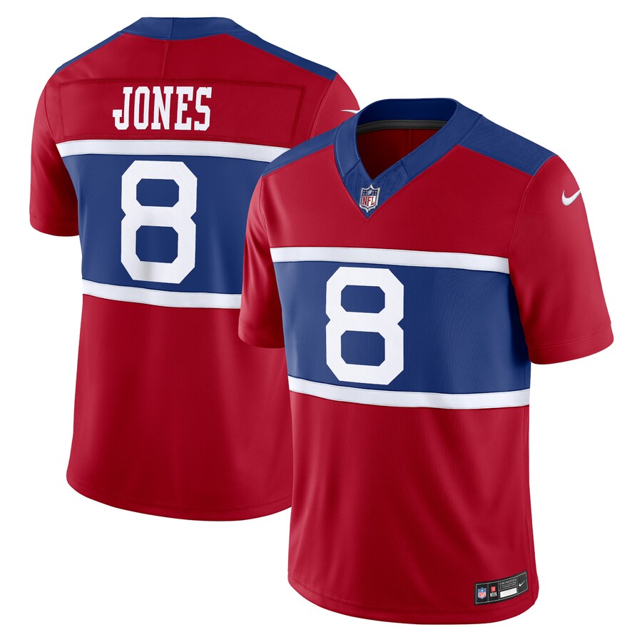 Men's New York Giants Daniel Jones Nike Century Red Alternate Vapor F.U.S.E. Limited Jersey - Jersey