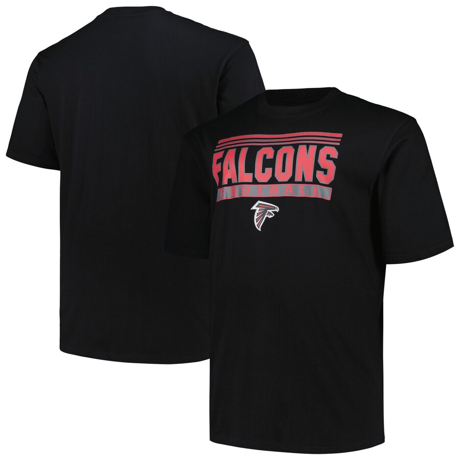 Men's Atlanta Falcons Fanatics Black Big & Tall Pop T-Shirt - Jersey