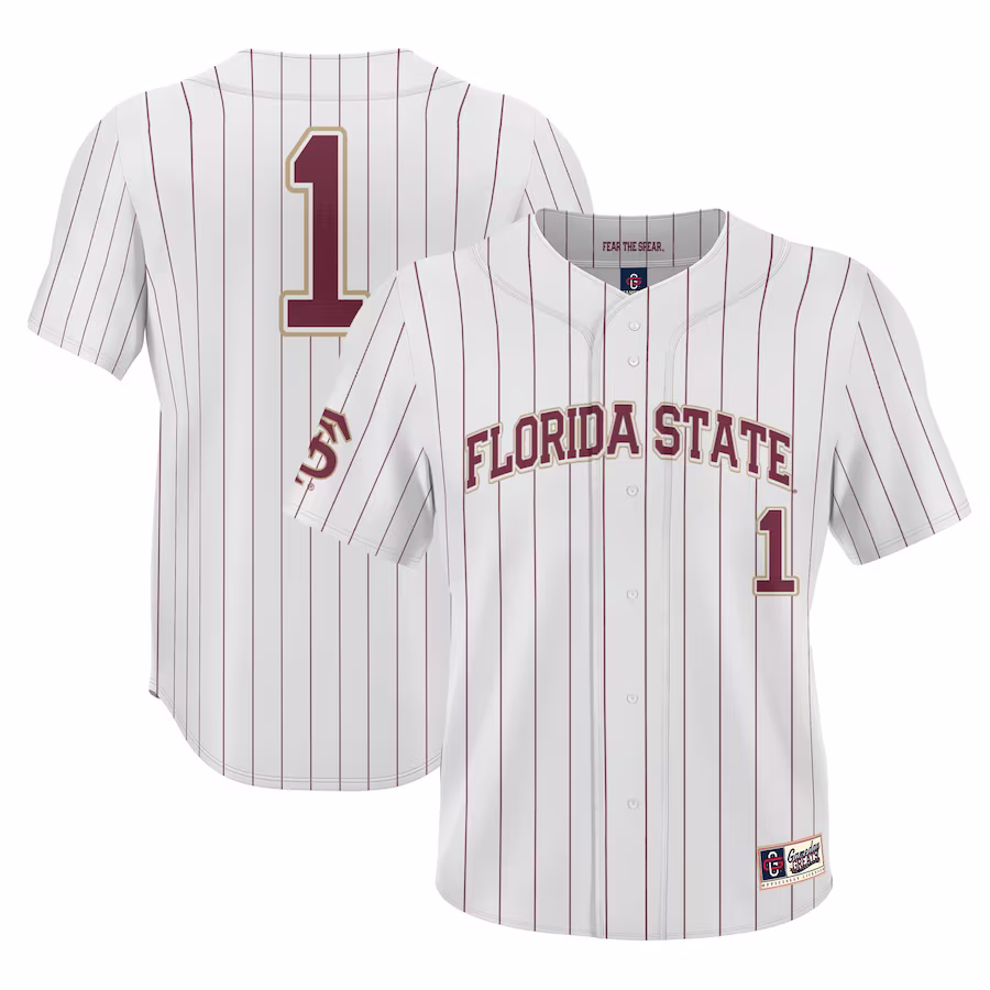 #1 Florida State Seminoles GameDay Greats Lightweight Baseball Jersey - White - Jersey