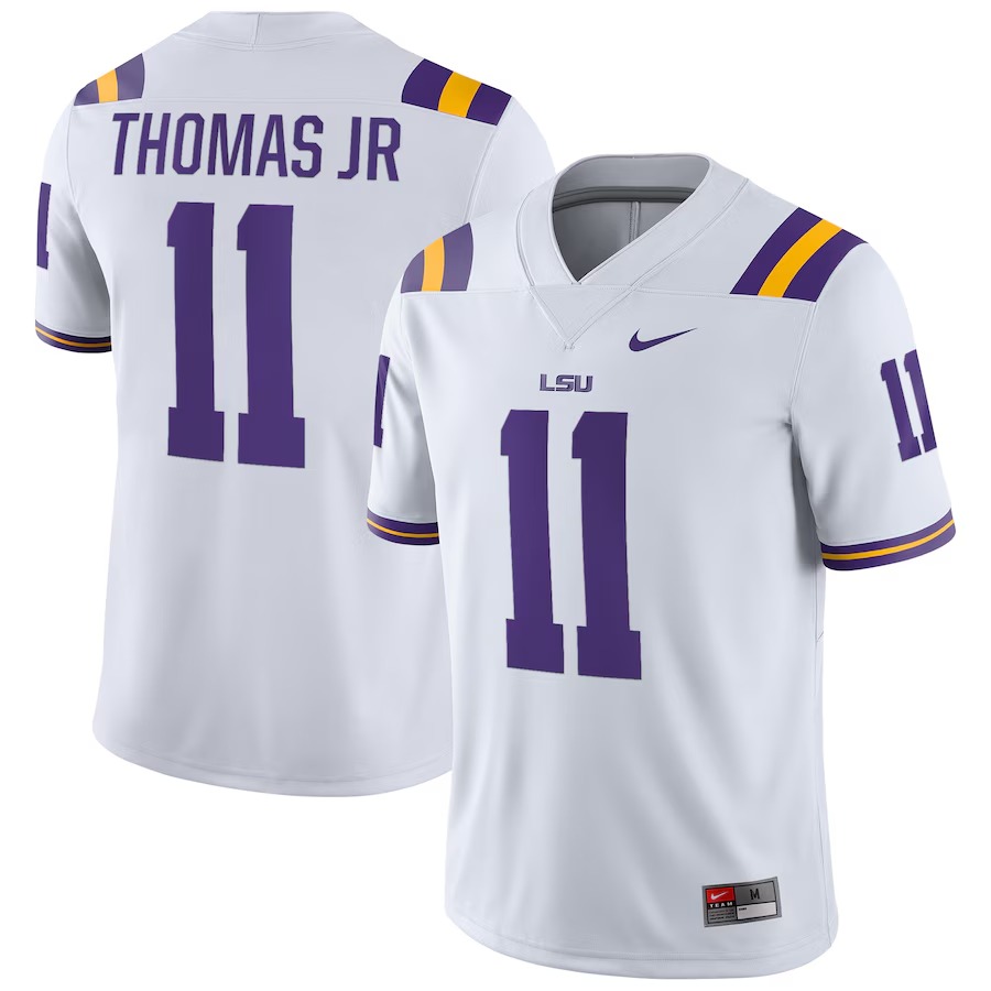 Brian Thomas Jr LSU Tigers Nike Alumni Player Game Jersey - White - Jersey