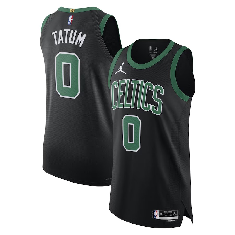 Men's Boston Celtics Jayson Tatum Jordan Brand Black Authentic Player Jersey - Statement Edition - Jersey