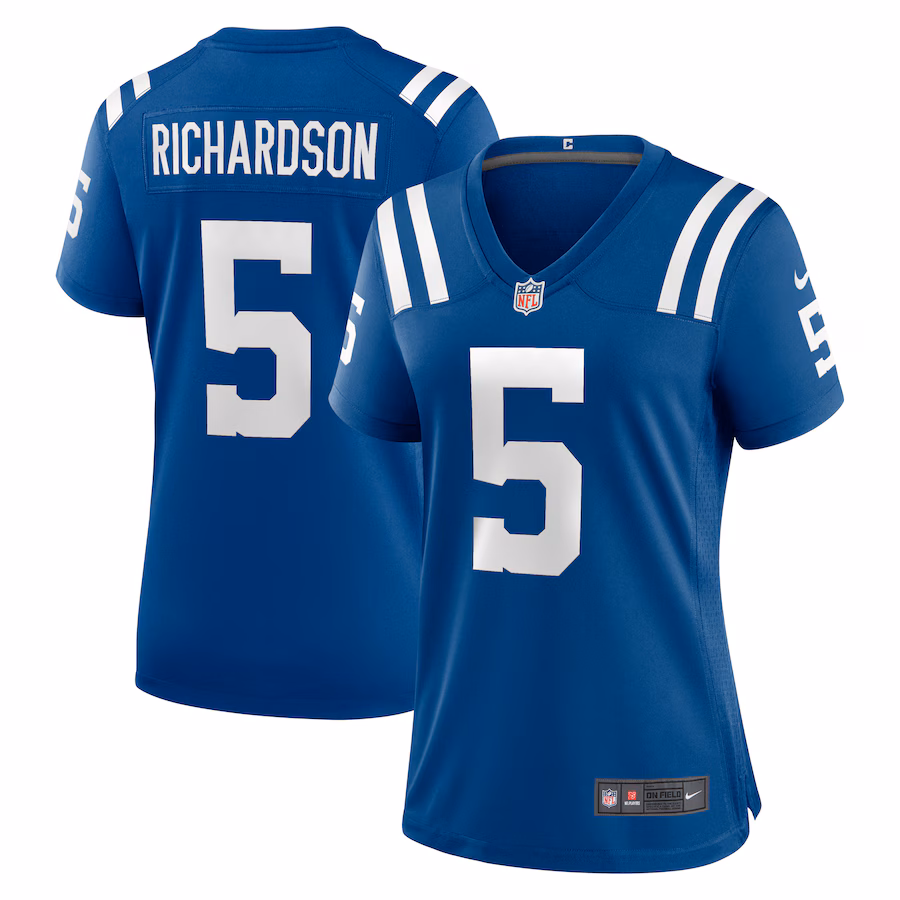 Women's Indianapolis Colts Anthony Richardson Sr. Nike Royal 2023 NFL Draft First Round Pick Team Game Jersey - Jersey
