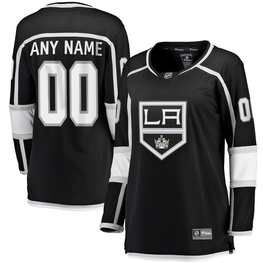 Women's Los Angeles Kings Fanatics Branded Black 2020/21 Home Breakaway Custom Jersey - Jersey