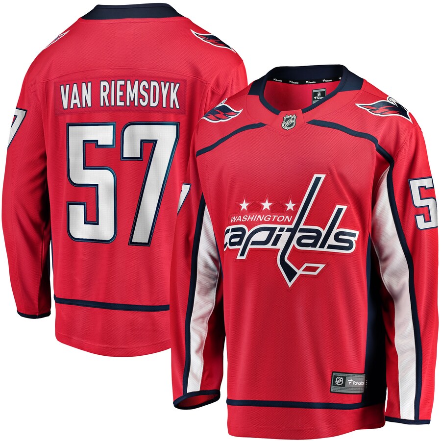 Men's Washington Capitals Trevor van Riemsdyk Fanatics Branded Red Home Breakaway Jersey - Jersey