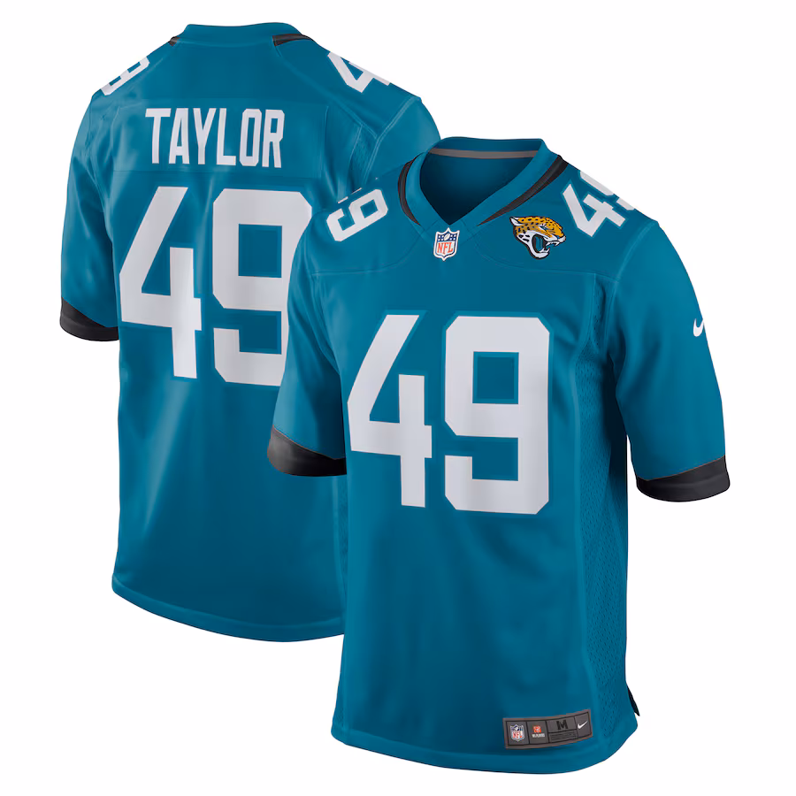 Men's Jacksonville Jaguars Leonard Taylor Nike  Teal  Game Jersey - Jersey