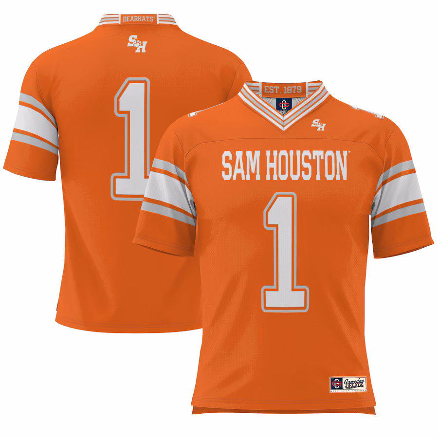 #1 Sam Houston State Bearkats GameDay Greats Endzone Football Jersey - Orange - Jersey