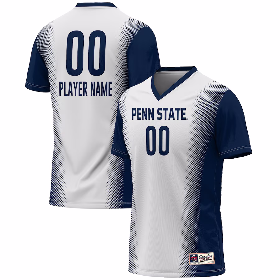 Penn State Nittany Lions GameDay Greats Unisex NIL Pick-A-Player Lightweight Women's Soccer Jersey - White - Jersey