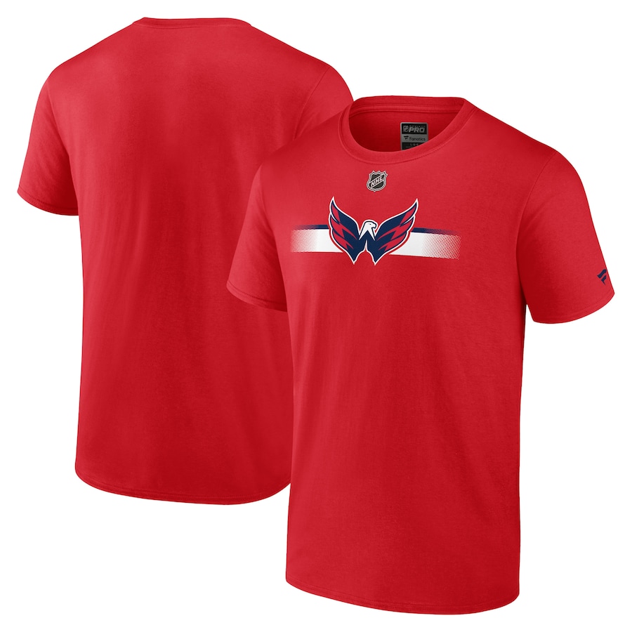 Men's Washington Capitals Fanatics Red Authentic Pro Secondary T-Shirt - Jersey