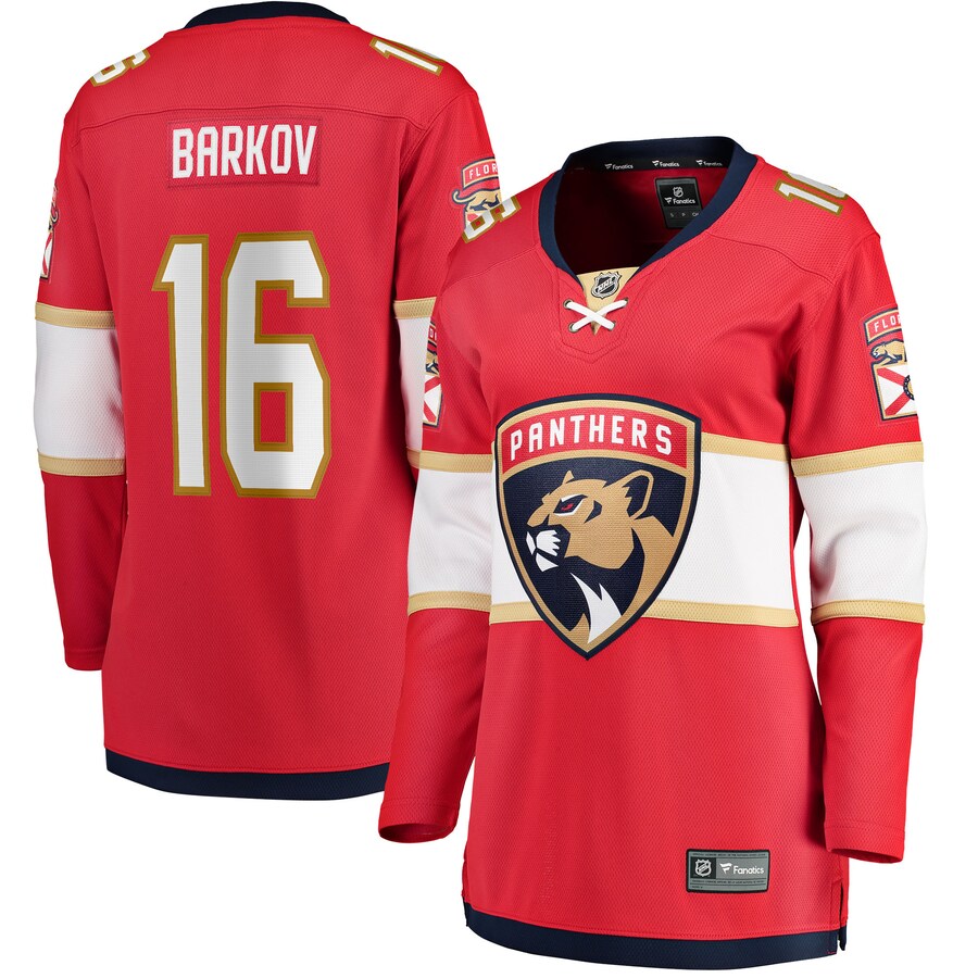 Women's Florida Panthers Aleksander Barkov Fanatics Branded Red Home Breakaway Player Jersey - Jersey