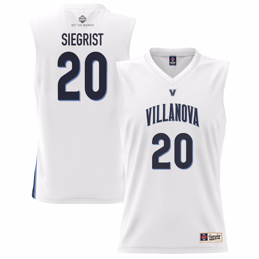 Unisex GameDay Greats Madison Siegrist White Villanova Wildcats Lightweight Basketball Alumni Jersey - Jersey