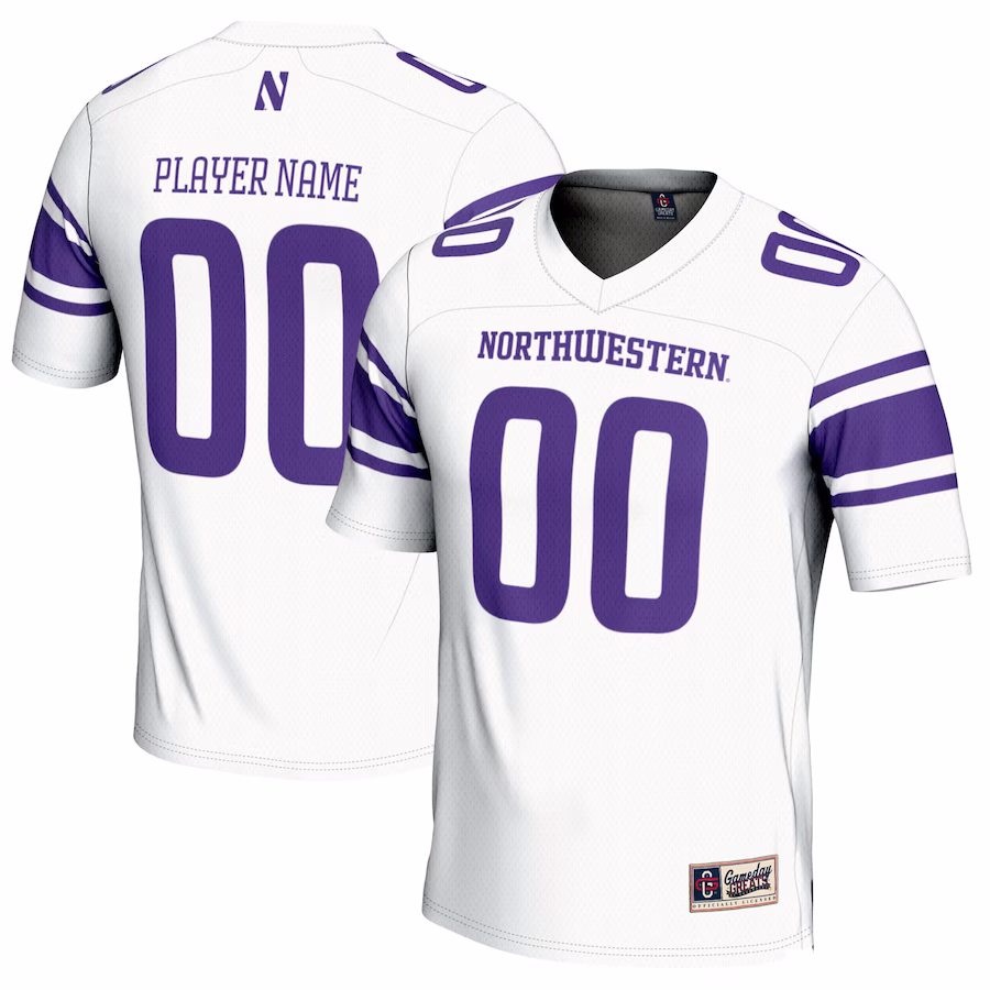 Northwestern Wildcats GameDay Greats Youth NIL Pick-A-Player Football Jersey - White - Jersey