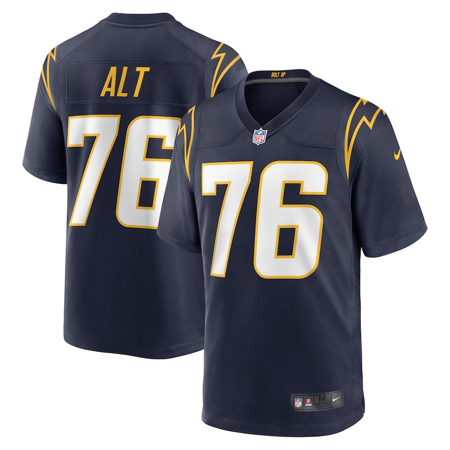 Men's Los Angeles Chargers Joe Alt Nike Navy Player Game Jersey - Jersey