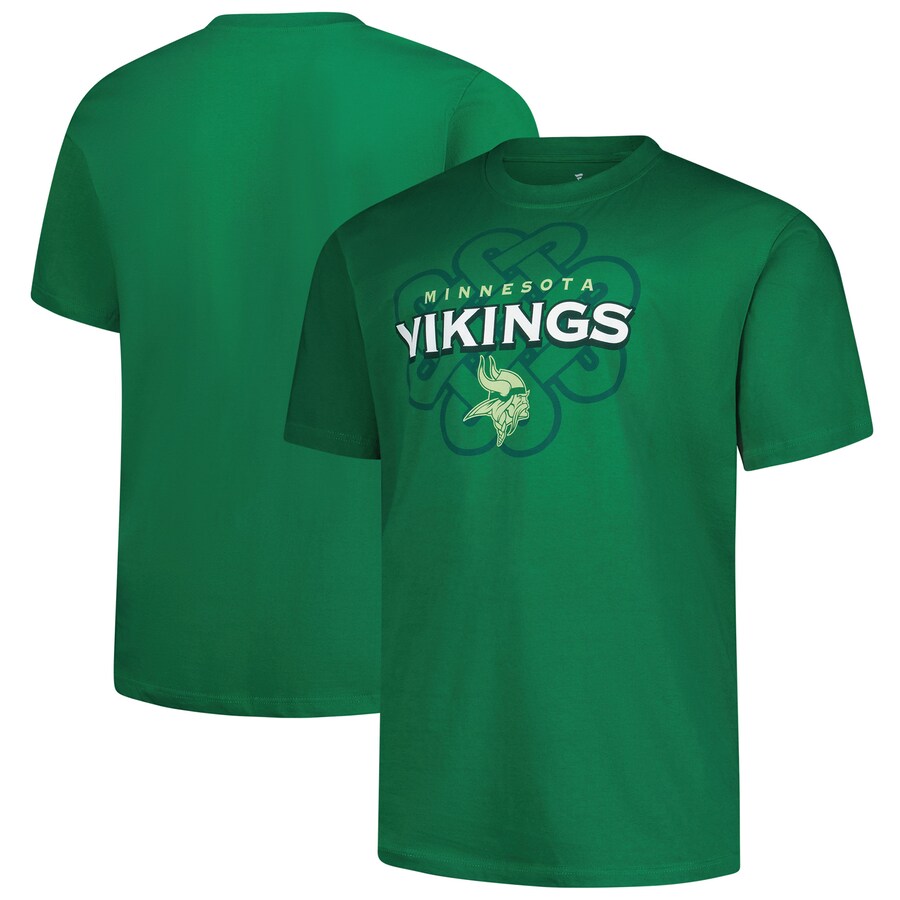 Men's Minnesota Vikings Fanatics Kelly Green Big & Tall Celtic T-Shirt - Jersey