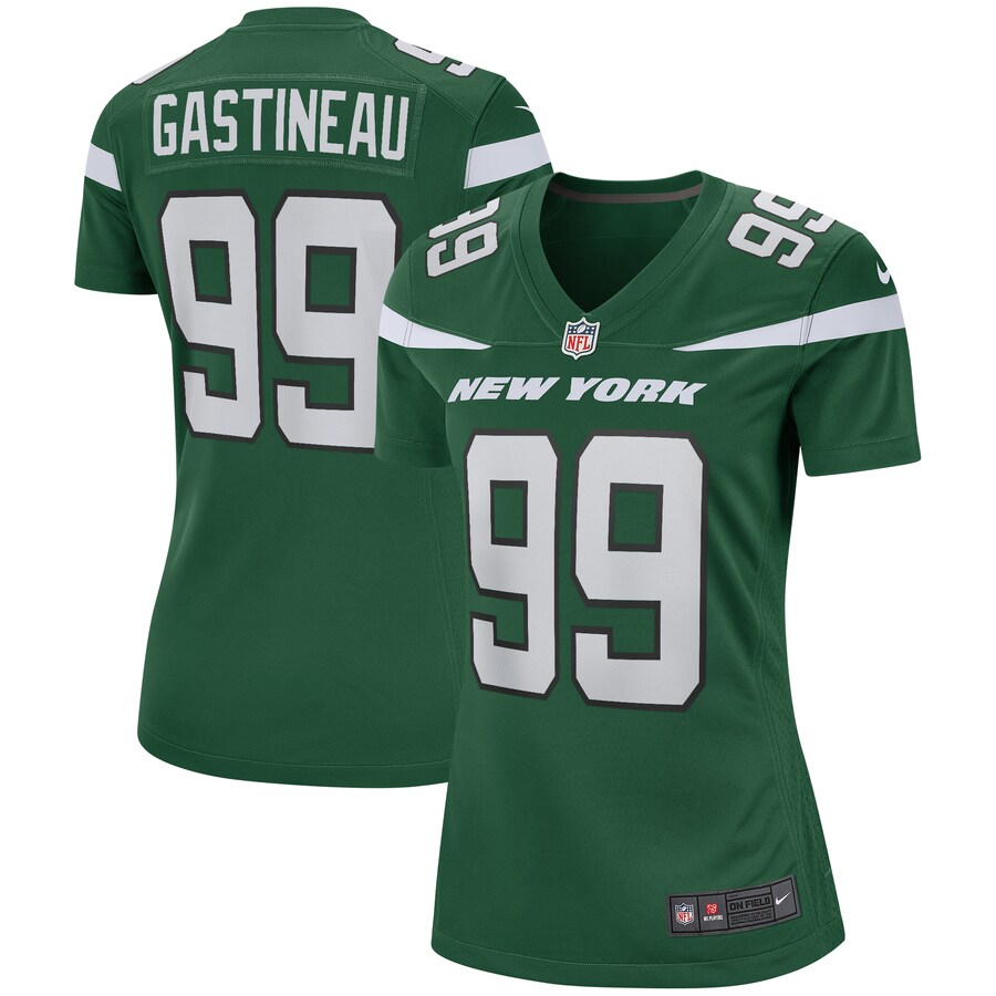 Women's New York Jets Mark Gastineau Nike Gotham Green Game Retired Player Jersey - Jersey