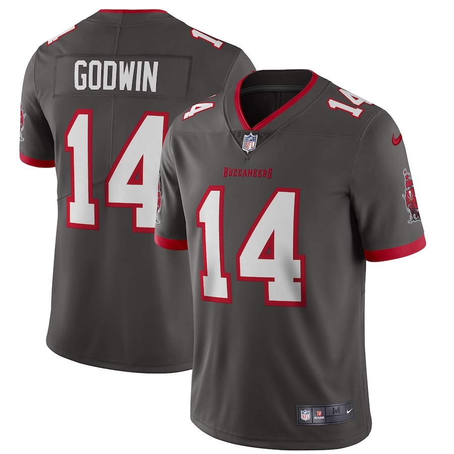 Men's Tampa Bay Buccaneers Chris Godwin Nike Pewter Alternate Vapor Limited Jersey - Jersey