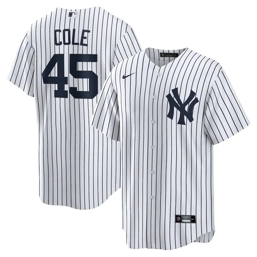 Men's New York Yankees Gerrit Cole Nike White Home Replica Player Name Jersey - Jersey