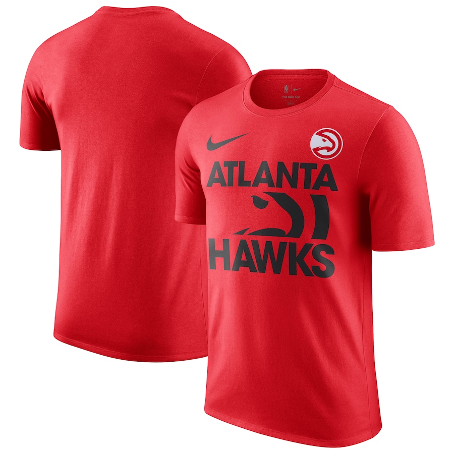 Men's Atlanta Hawks Nike Red Courtside This Is Our Year T-Shirt - Jersey