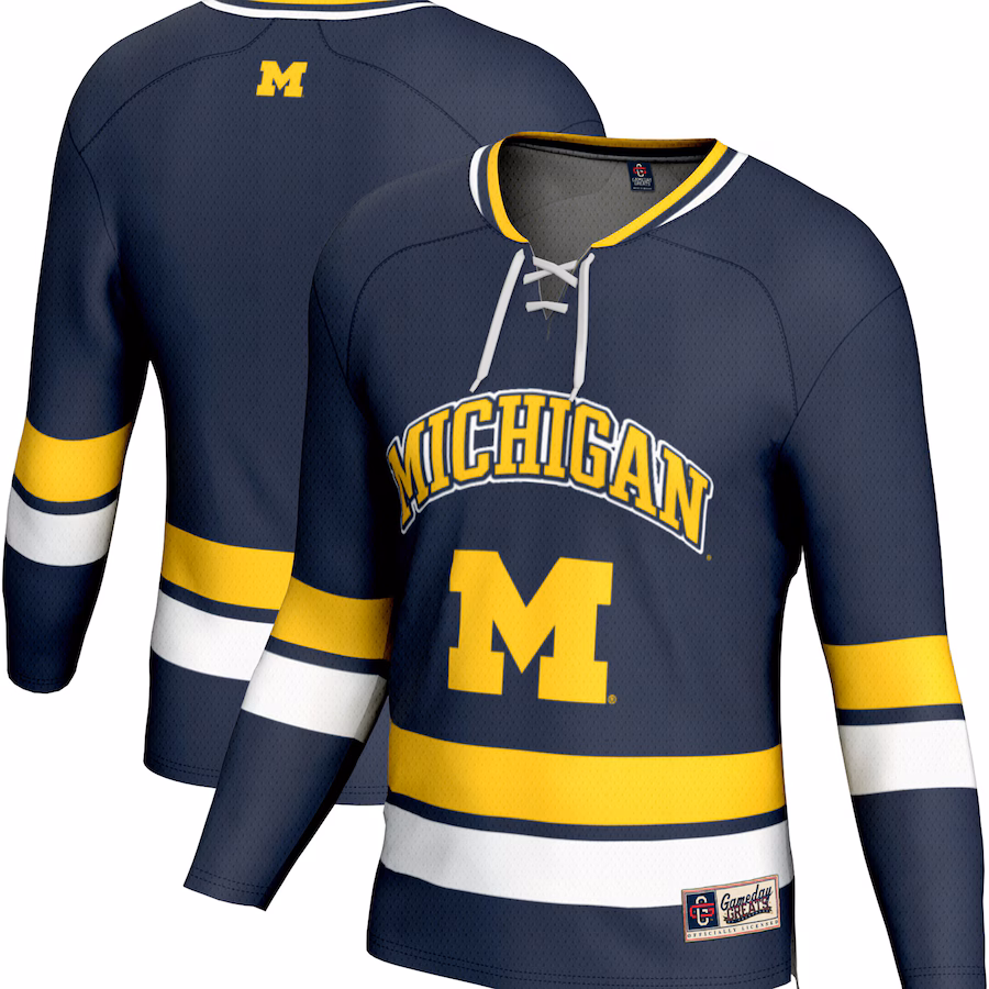 Youth  GameDay Greats Navy Michigan Wolverines Spirit Hockey Jersey - Jersey