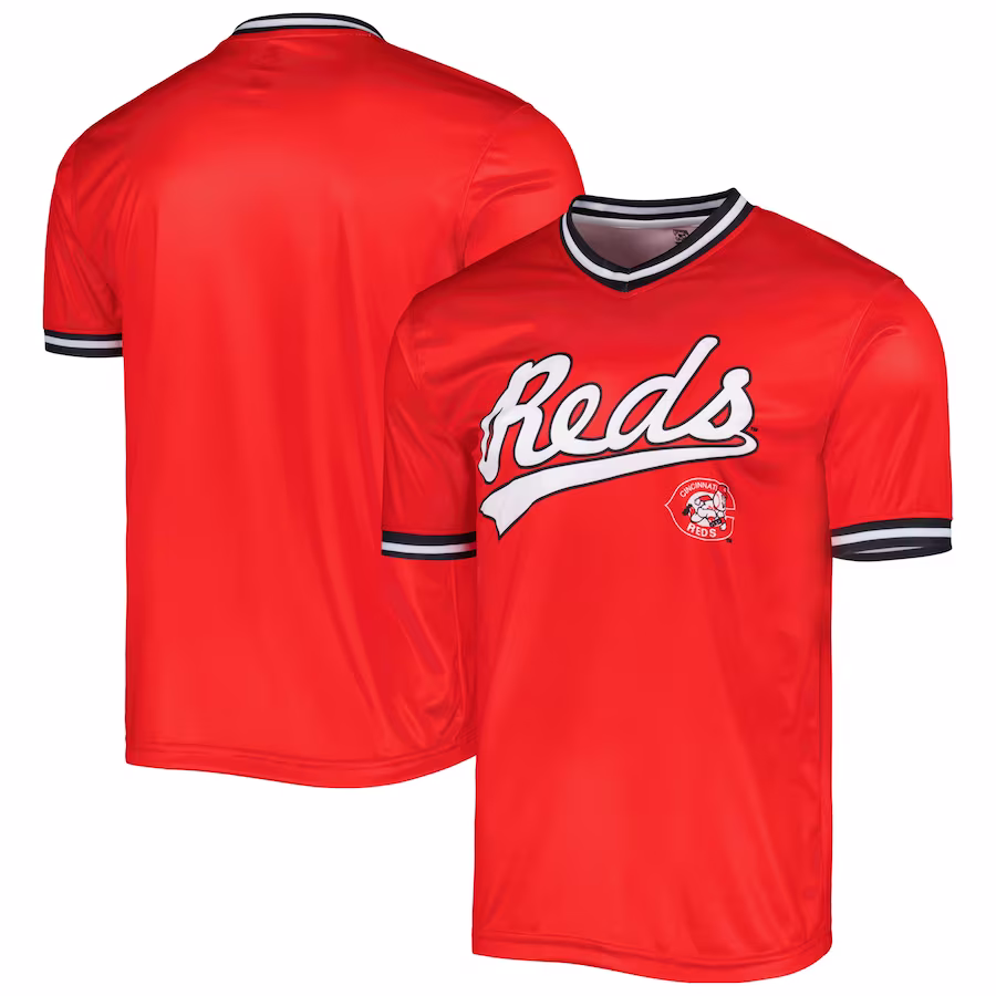 Men's Cincinnati Reds Stitches Red Cooperstown Collection Team Jersey - Jersey