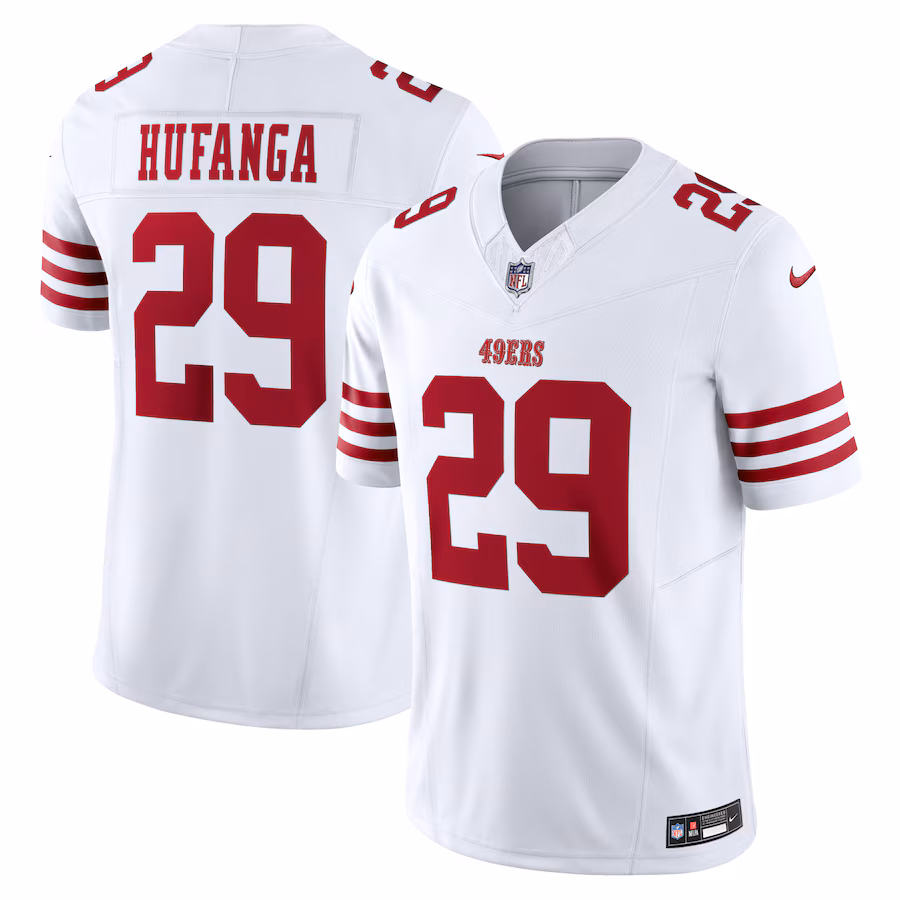 Men's San Francisco 49ers Talanoa Hufanga Nike White Vapor F.U.S.E. Limited Jersey - Jersey