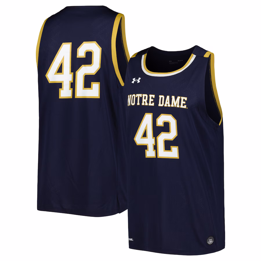 Notre Dame Fighting Irish Under Armour Replica Basketball Jersey - Navy - Jersey