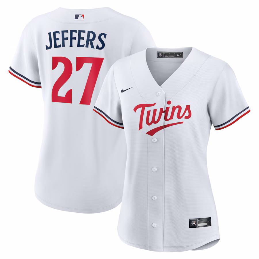 Women's Minnesota Twins Ryan Jeffers Nike White Home Replica Jersey - Jersey