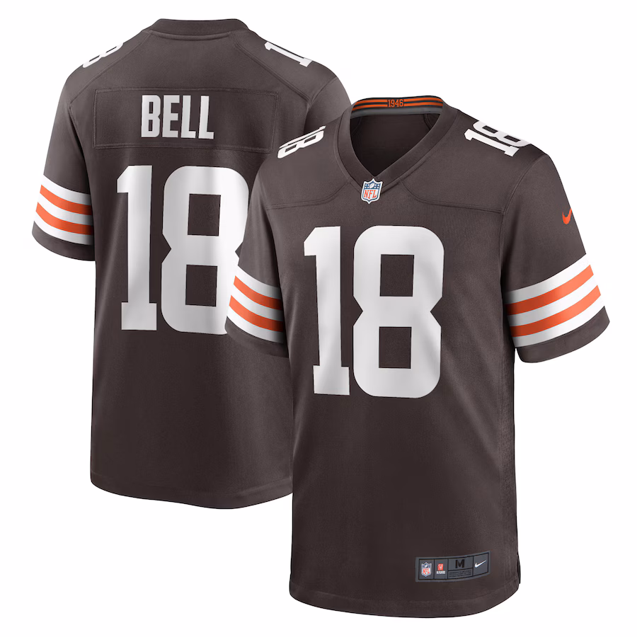 Men's Cleveland Browns David Bell Nike Brown Game Jersey - Jersey