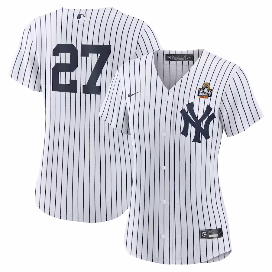 Women's New York Yankees Giancarlo Stanton Nike White 2024 World Series Home Replica Player Jersey - Jersey