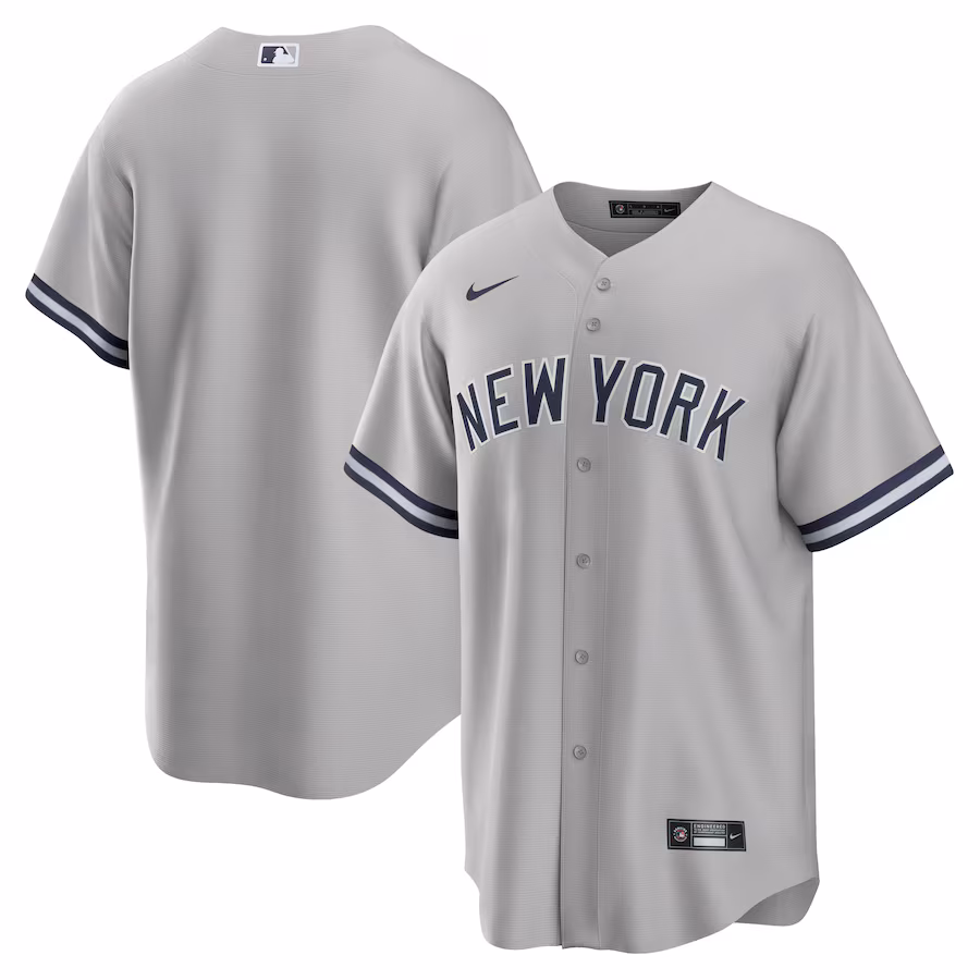Men's New York Yankees  Nike Gray Big & Tall Road Replica Team Jersey - Jersey