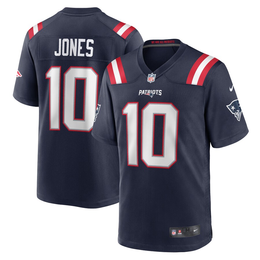 Men's New England Patriots Mac Jones Nike Navy Game Jersey - Jersey