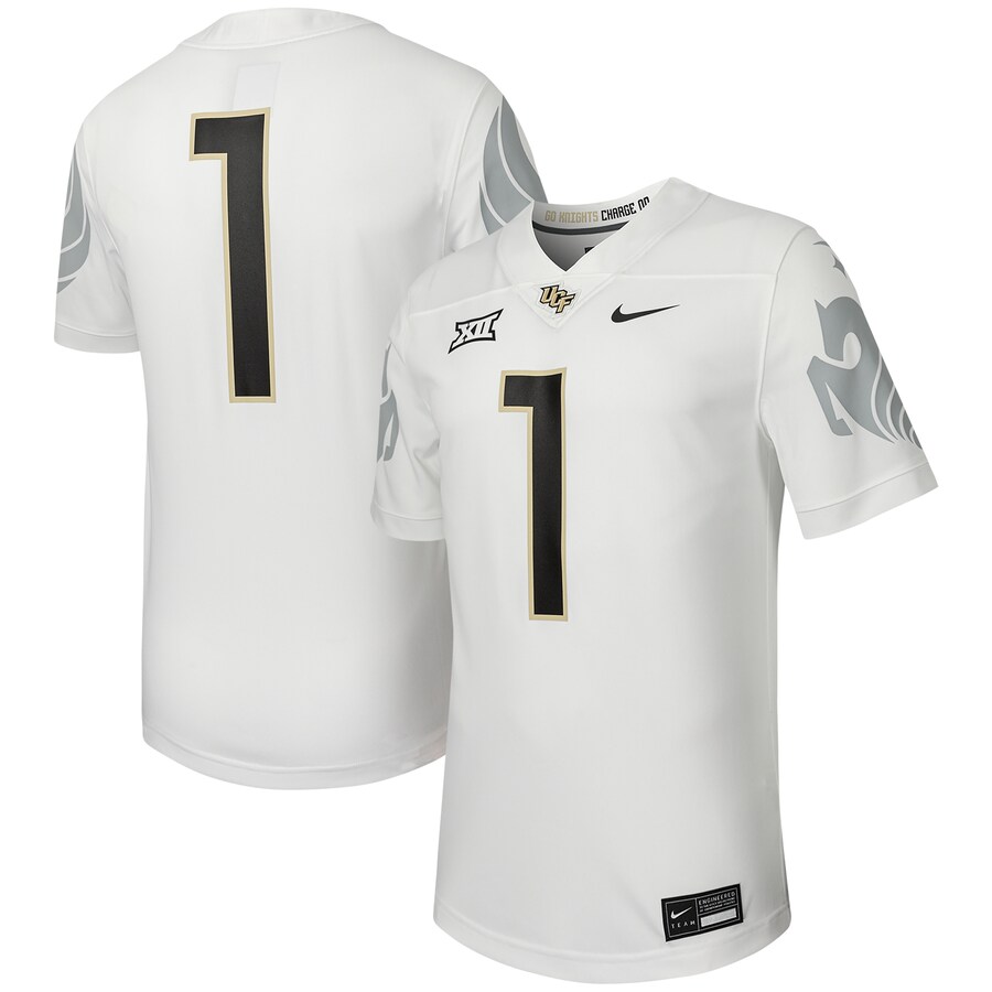 Men's Nike #1 White UCF Knights Untouchable Football Replica Jersey - Jersey