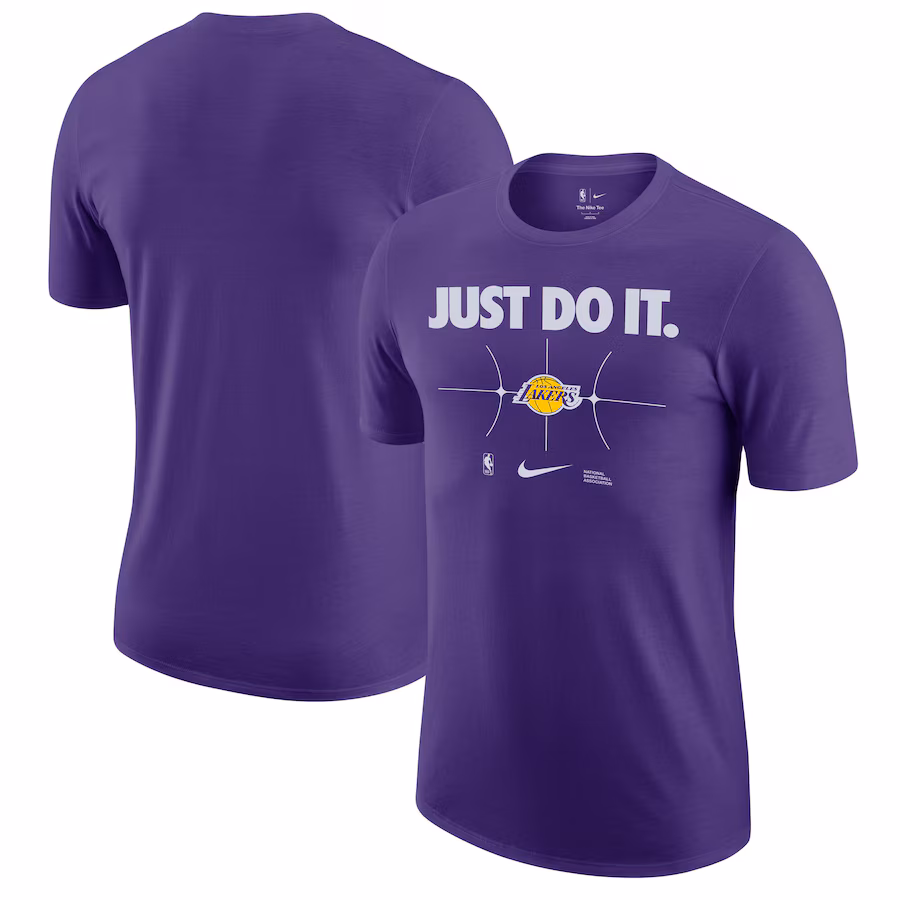 Men's Los Angeles Lakers Nike Purple Just Do It T-Shirt - Jersey