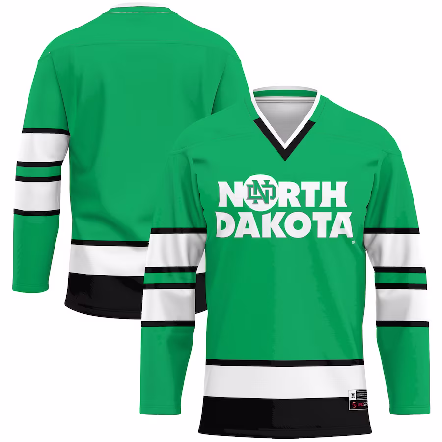 North Dakota GameDay Greats Hockey Jersey - Kelly Green - Jersey
