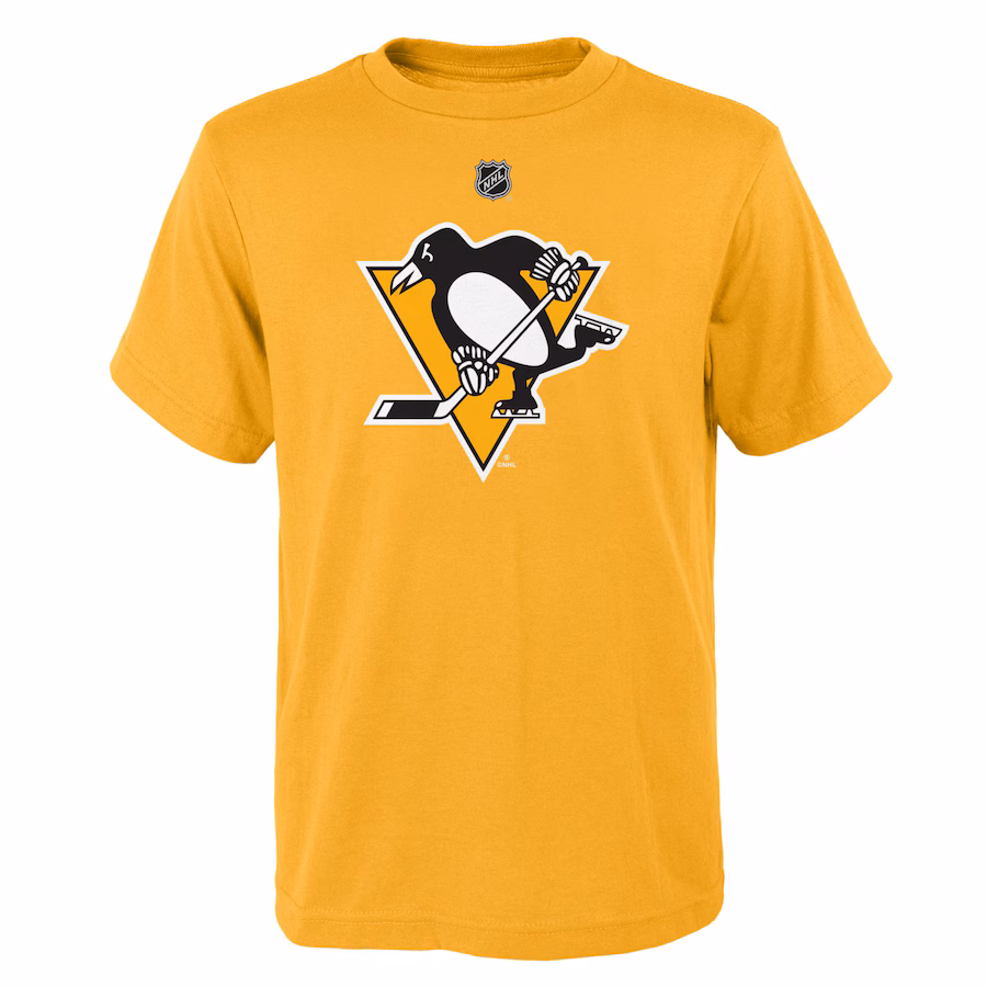 Youth Pittsburgh Penguins Gold Primary Logo T-Shirt - Jersey
